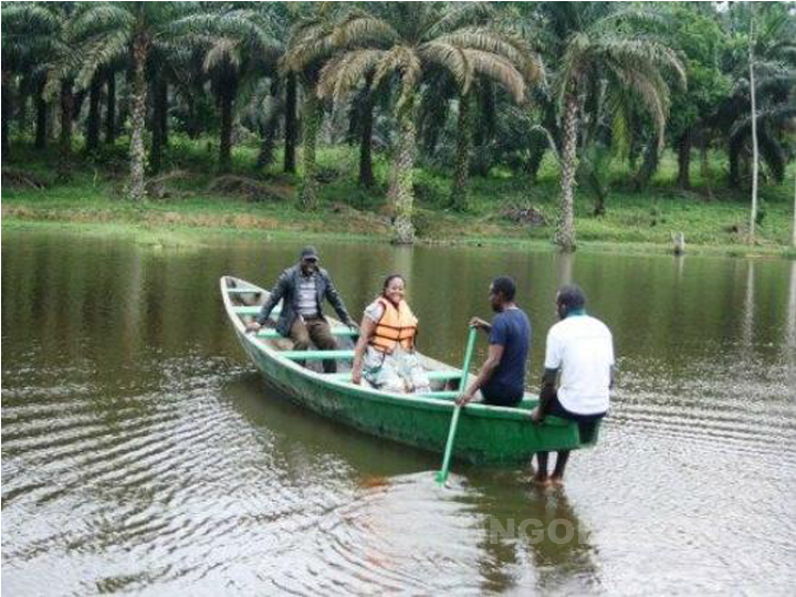 Ballade en pirogue au Centre Touristique de Nkolandom