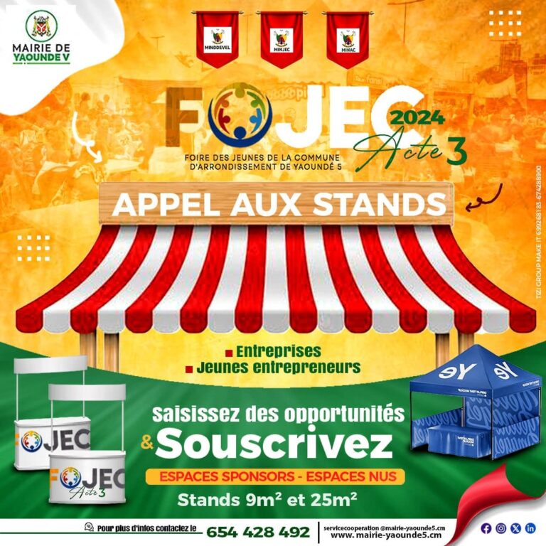 La Mairie de Yaoundé 5 organise la 3e édition de FOJEC