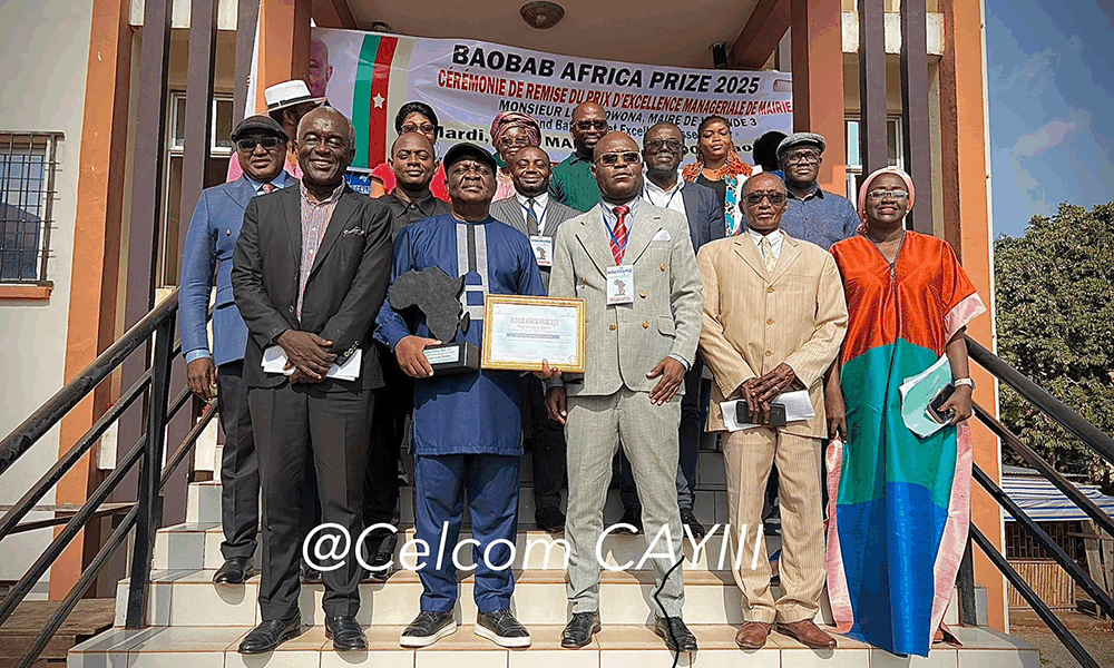 Prix Baobab 2025: Le Maire Lucas OWONA distingué