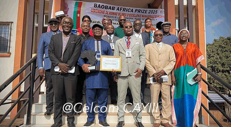 Prix Baobab 2025: Le Maire Lucas OWONA distingué