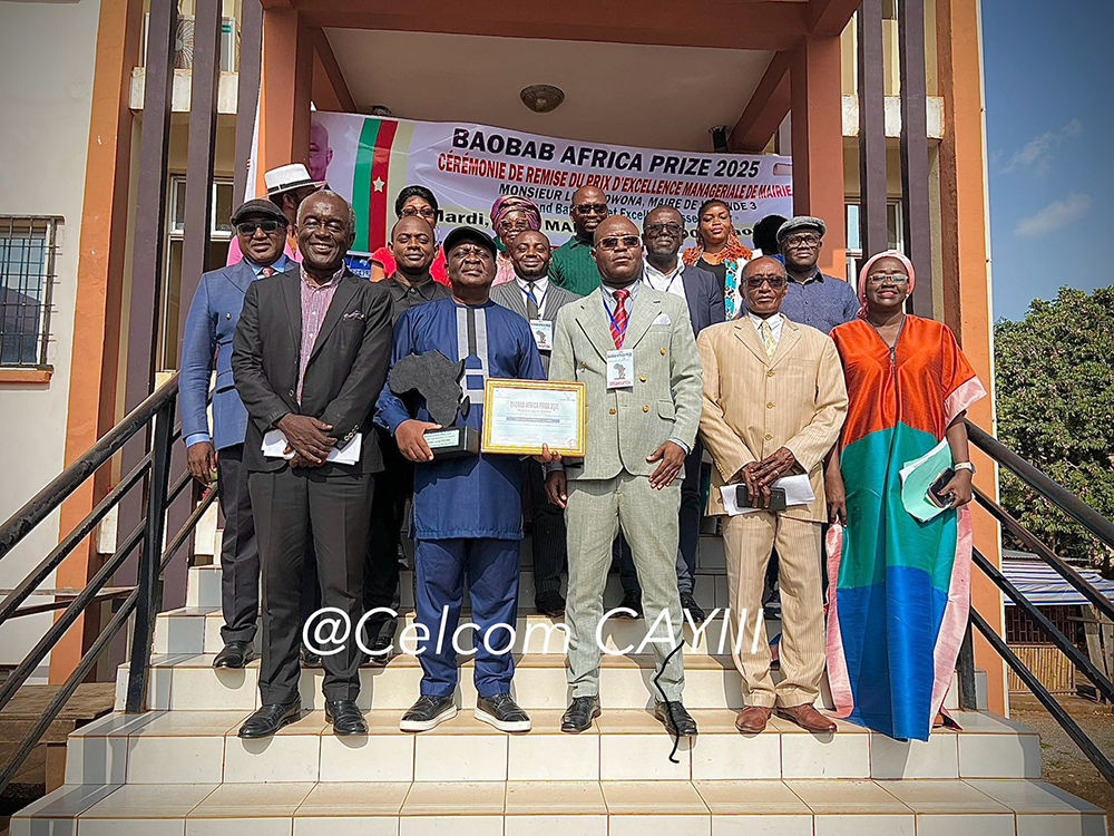 Prix Baobab 2025: Le Maire Lucas OWONA distingué