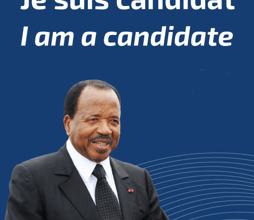 Paul Biya officiellement candidat à sa propre succession