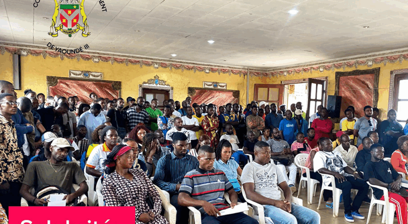 Recrutement massif des Jeunes pour la Salubrité à Yaoundé 3