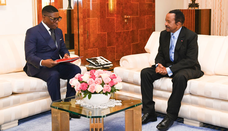 Teodoro NGUEMA OBIANG MANGUE reçu au Palais de l’Unité à Yaoundé